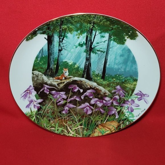 VTG Decorative Plate Royal Windsor Birdsfoot Violet Wildflowers of the South - Picture 5 of 12